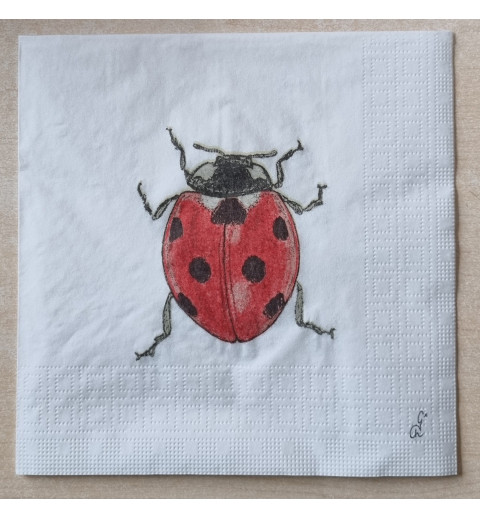 Serviette Marienkäfer