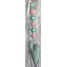 Hängedeko Blumenkugel blau/rosa