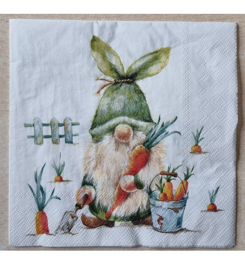 Serviette Wichtel/Karotte