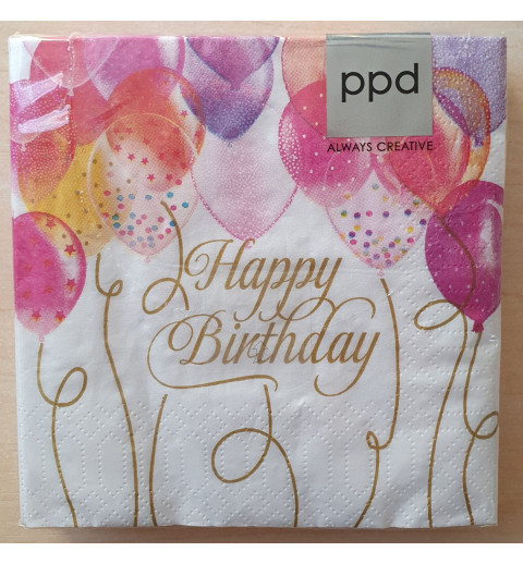 Servietten Happy Birthday