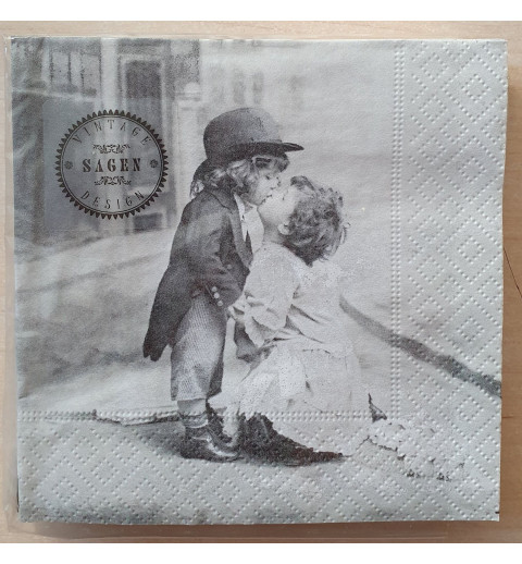 Servietten Mädchen und Junge