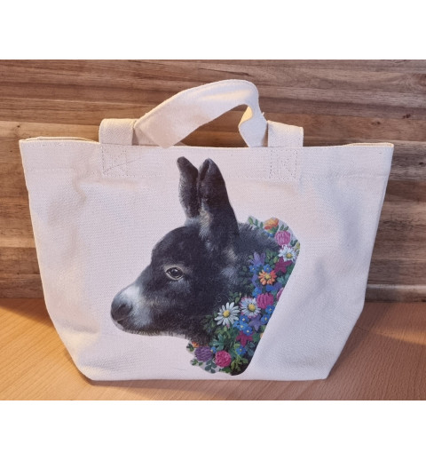 Tasche " Esel mit Blumen "