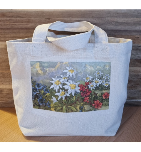 Tasche " Edelweiss und Enzian "