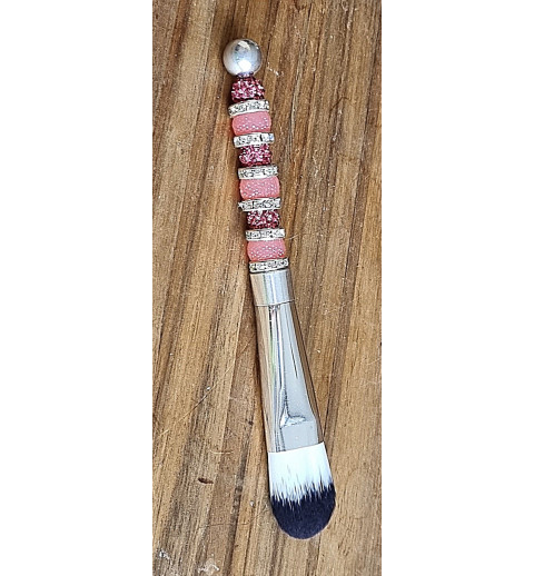 Kosmetik Pinsel gross und flach   altrosa