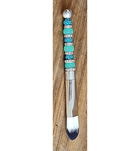 Kosmetik Pinsel gross und flach   mint
