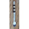 Kosmetik Pinsel gross und flach   schwarz/weiss