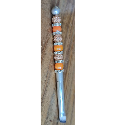 Kosmetik Pinsel klein und schräg   orange