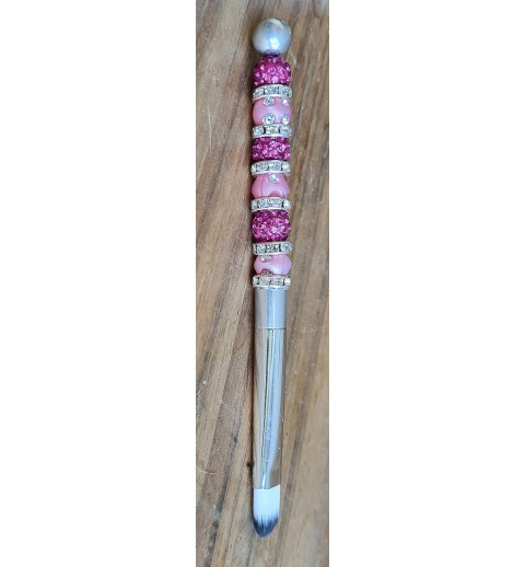 Kosmetik Pinsel klein und flach  pink