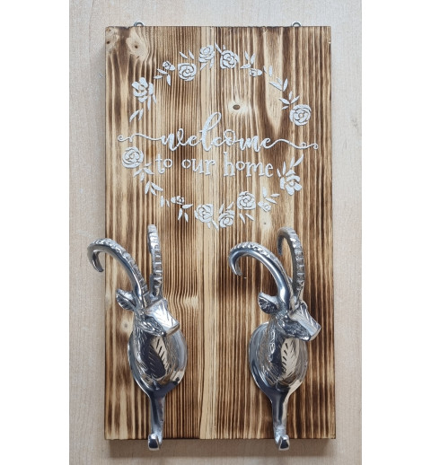 Garderobe Steinbock  " Welcome to our home "
