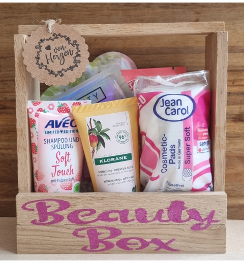 Wellness/Beauty Kistchen " Beauty Box "  von Herzen/pink
