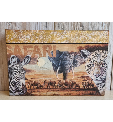 Bild " Safari " braun/gold Töne