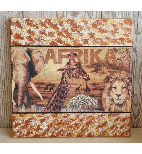 Bild " Afrika " braun/gold Töne