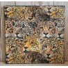 Bild " Leoparden-Köpfe " schwarz Töne