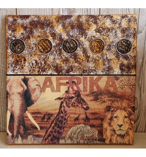 Bild " Afrika " braun/beige Töne