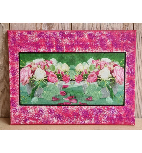 Bild " Rosen " pink Töne