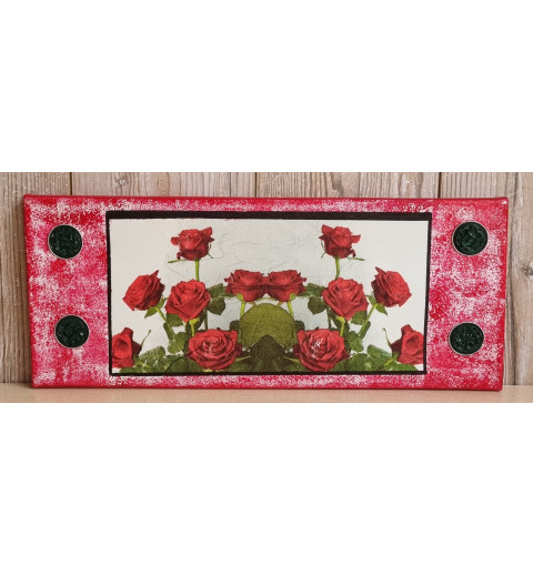 Bild " Rosen " rot Töne