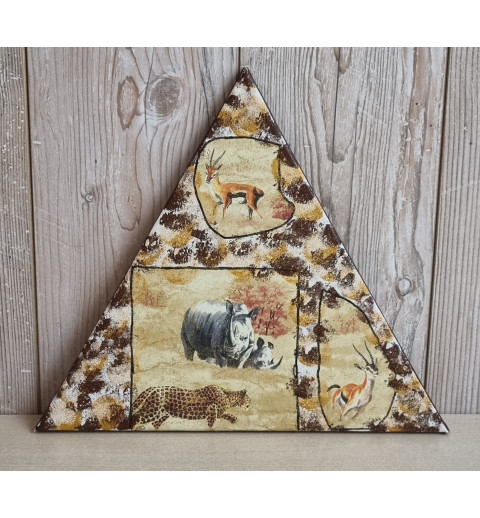 Bild " Wild Life"  braun/gold Töne