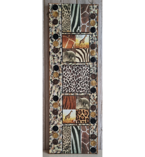 Bild " Safari "  braun/schwarz/beige Töne