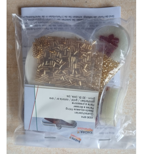 Schmuck Bastelset bronze/rot