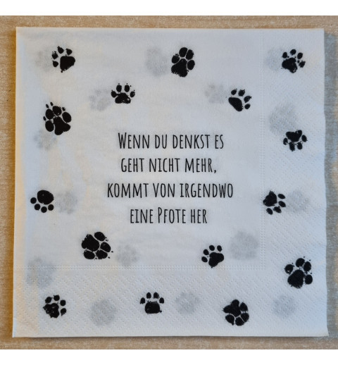 Serviette Wenn Du denkst.......