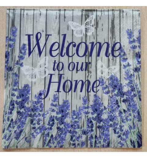 Serviette " Welcome..."