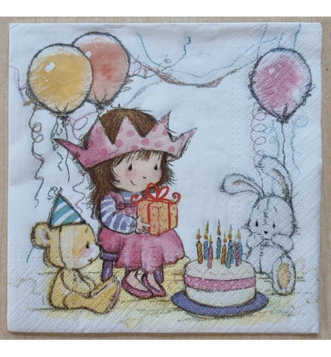 Serviette Geburtstagsparty Prinzessin