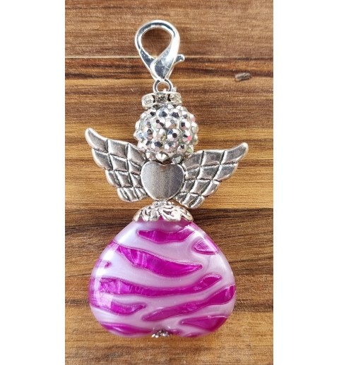 Herz Engel violette/silber