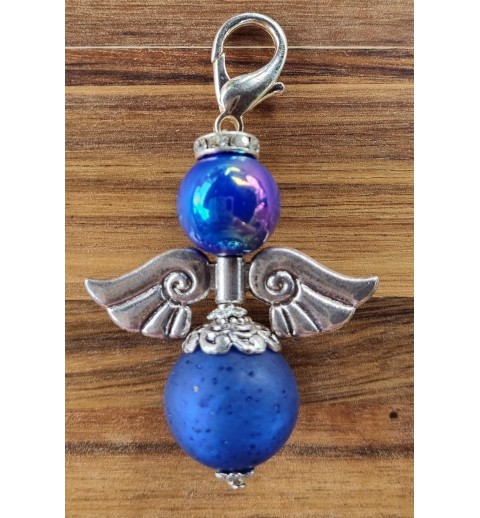 Perlen Engel blau