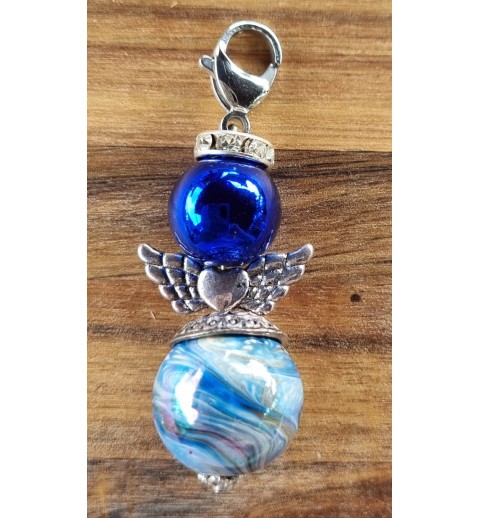 Perlen Engel blau/hellblau