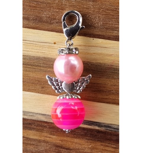 Perlen Engel rosa/hellrosa
