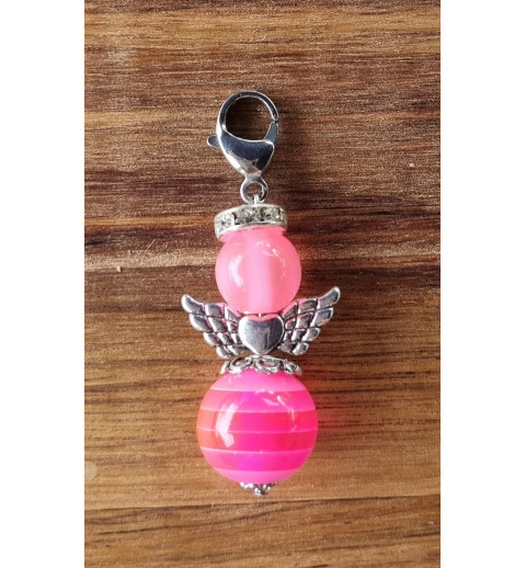 Perlen Engel rosa glänzend