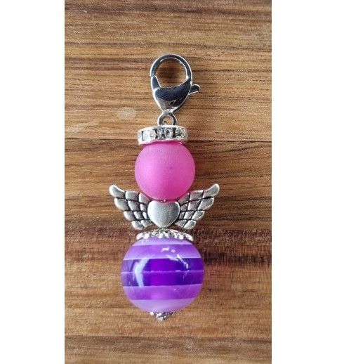 Perlen Engel violette matt