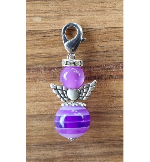 Perlen Engel violette/lila glänzend