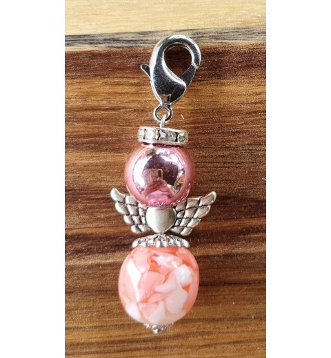 Perlen Engel rosa glänzend