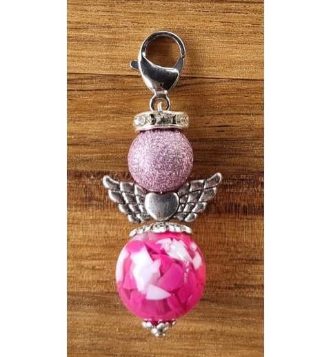 Perlen Engel pink/flieder