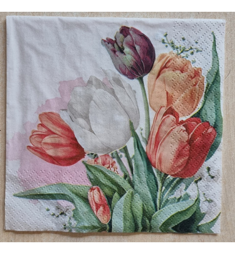 Serviette Tulpen