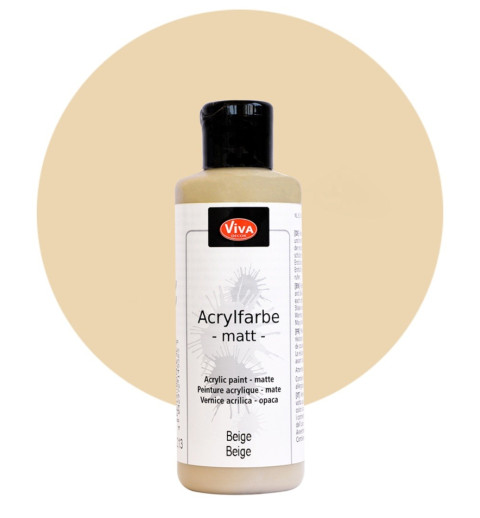 Acrylfarbe matt beige