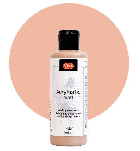 Acrylfarbe matt natur