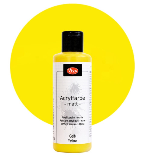 Acrylfarbe matt gelb