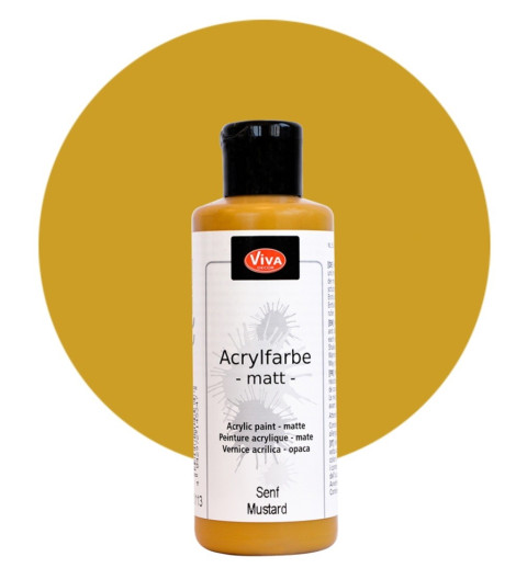 Acrylfarbe matt senf