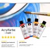 Acrylfarbe matt rot