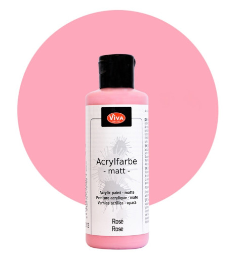 Acrylfarbe matt rose