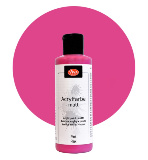 Acrylfarbe matt pink