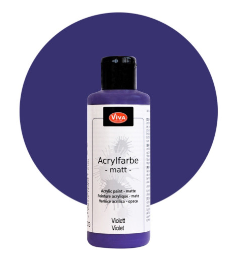 Acrylfarbe matt violette