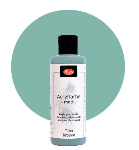 Acrylfarbe matt türkis
