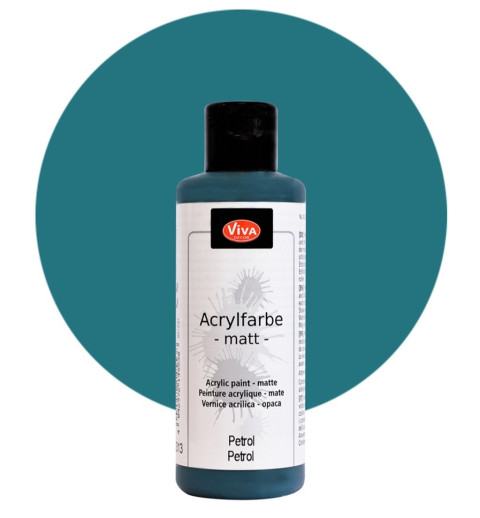 Acrylfarbe matt petrol