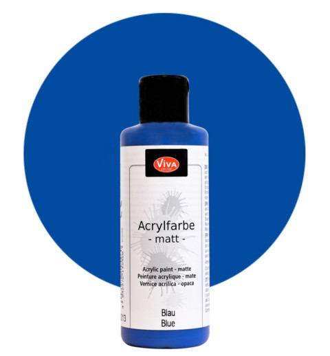 Acrylfarbe matt blau