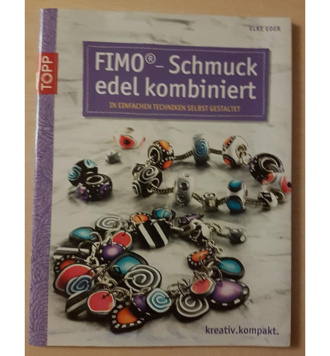 Fimo Schmuck edel kombiniert