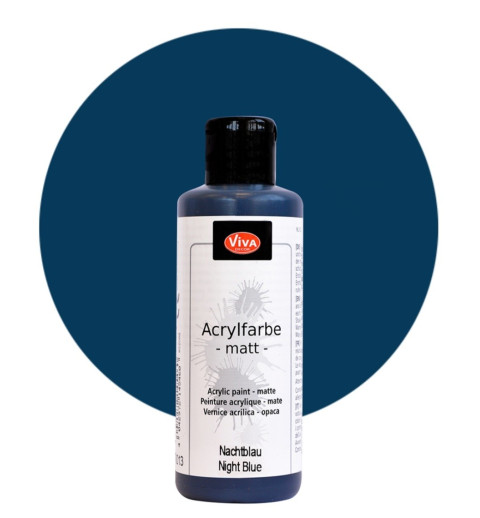Acrylfarbe matt nachtblau