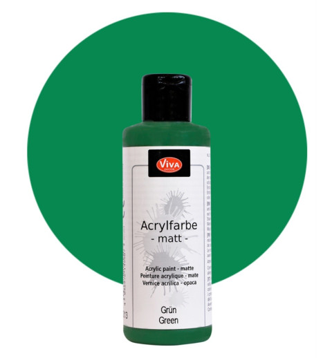 Acrylfarbe matt grün